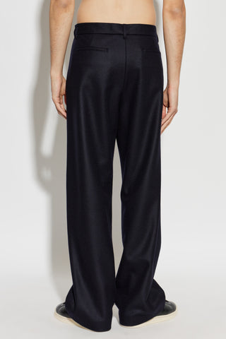 JIL SANDER NAVY BLUE Wool trousers 4