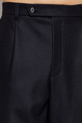 JIL SANDER NAVY BLUE Wool trousers 5