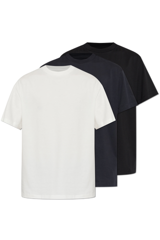 JIL SANDER WHITE Three-pack of cotton T-shirts 1