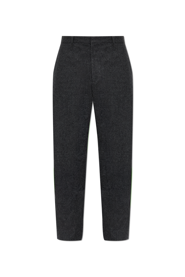 JIL SANDER GREY Wool trousers 1