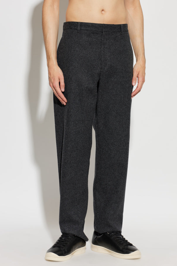 JIL SANDER GREY Wool trousers 3