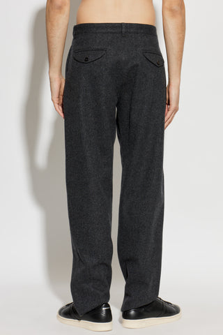 JIL SANDER GREY Wool trousers 4