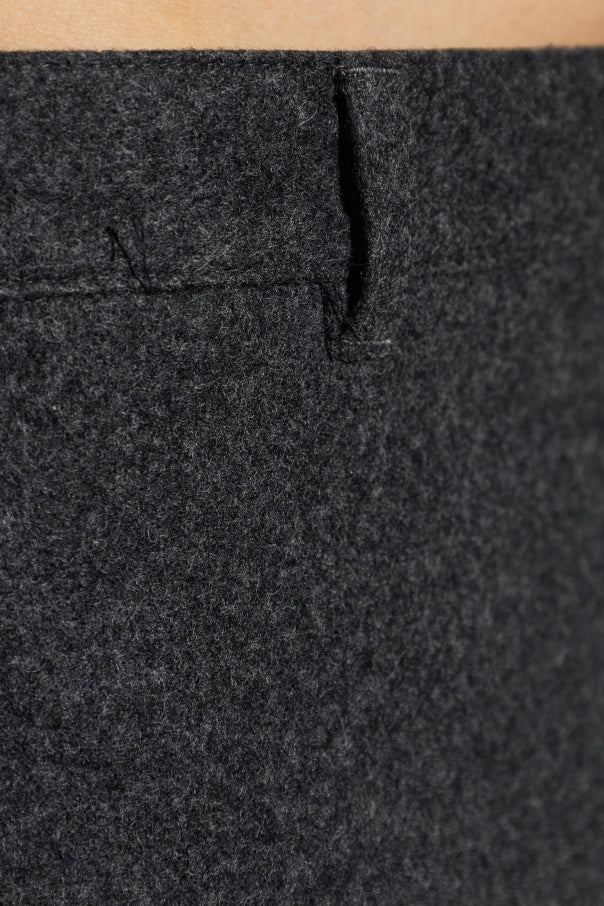 JIL SANDER GREY Wool trousers 5