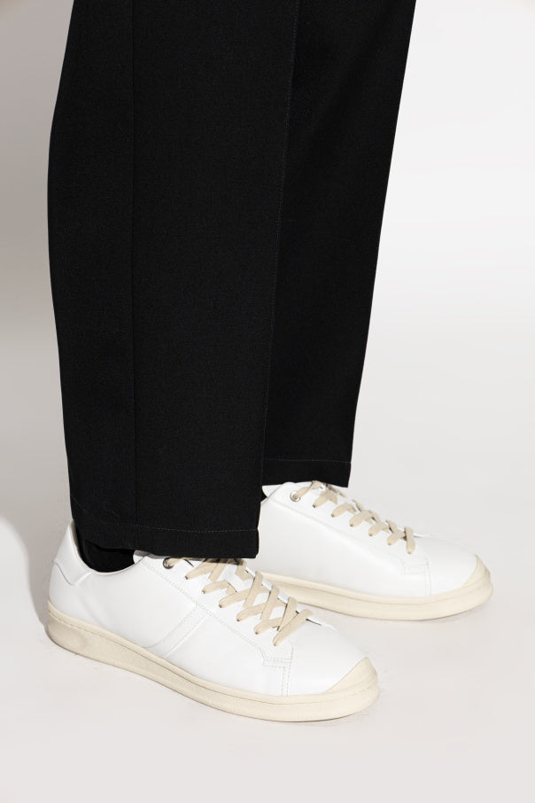 JIL SANDER WHITE Leather sports shoes 2