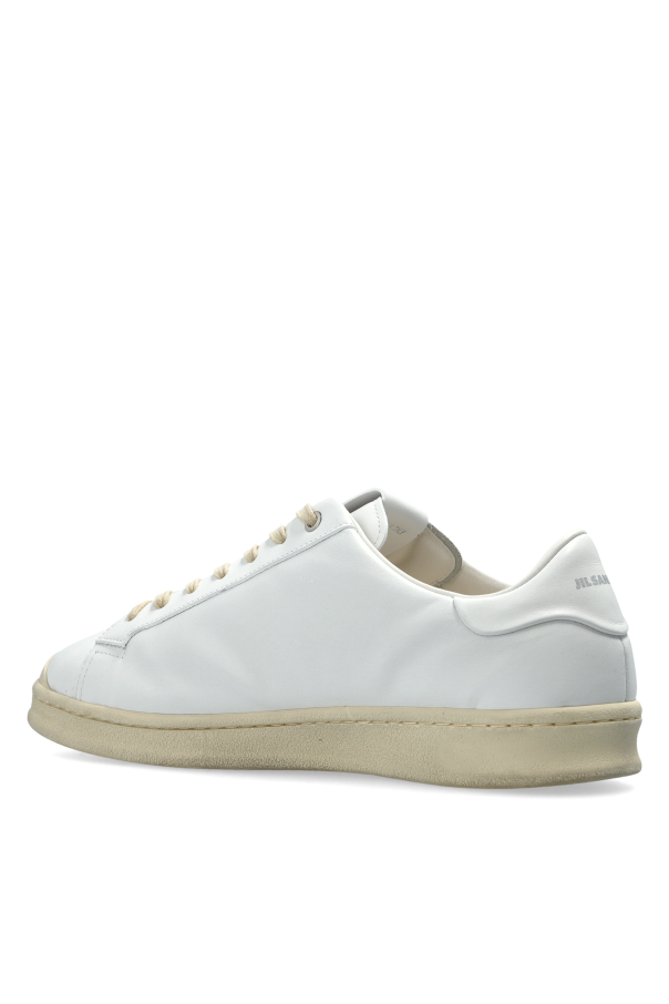 JIL SANDER WHITE Leather sports shoes 5