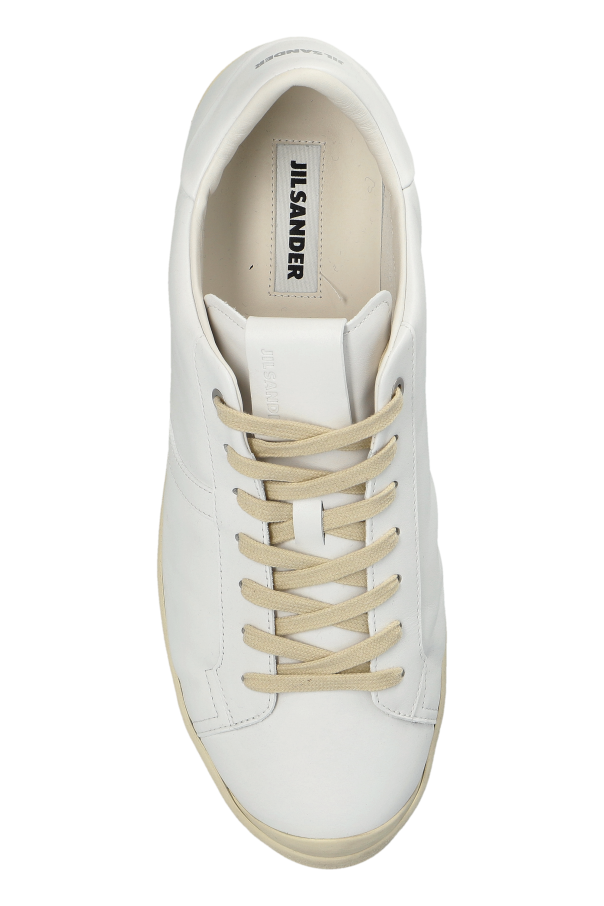 JIL SANDER WHITE Leather sports shoes 6