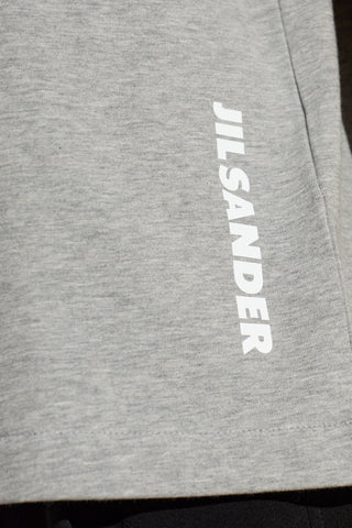 JIL SANDER GREY T-shirt with printed logo 5