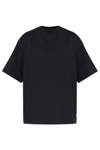 JIL SANDER BLACK T-shirt with printed logo 1