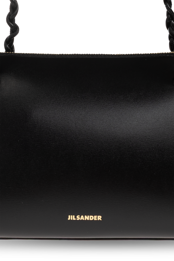 JIL SANDER BLACK Leather "Tangle" bag 6