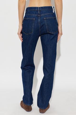 JIL SANDER NAVY BLUE Straight-leg jeans 4