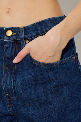 JIL SANDER NAVY BLUE Straight-leg jeans 5