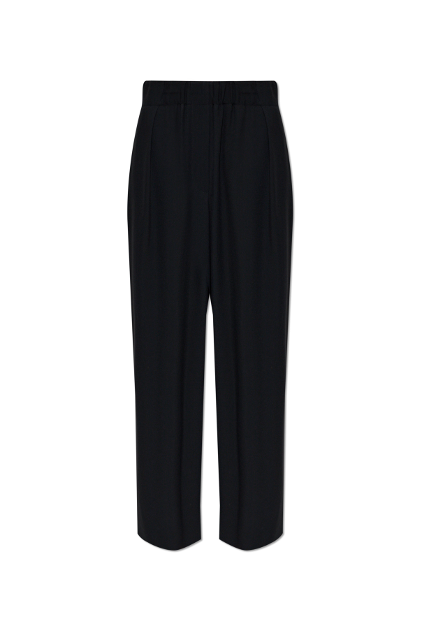 JIL SANDER BLACK Wide-leg trousers 1