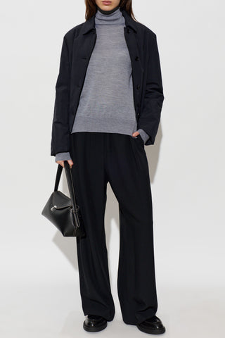 JIL SANDER BLACK Wide-leg trousers 2