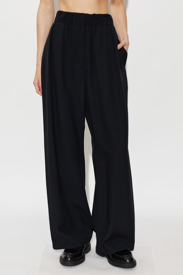 JIL SANDER BLACK Wide-leg trousers 3