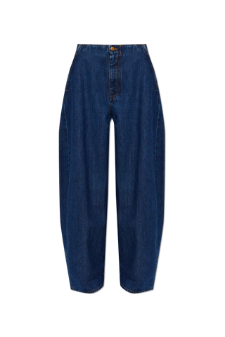 JIL SANDER NAVY BLUE Wide-leg jeans 1