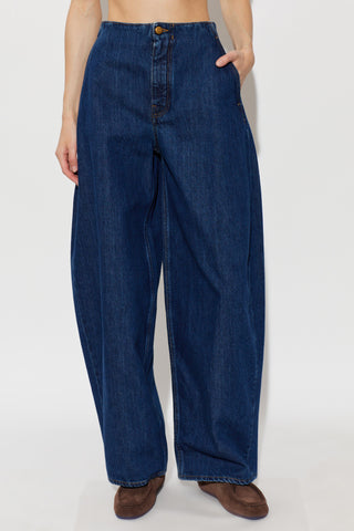 JIL SANDER NAVY BLUE Wide-leg jeans 3