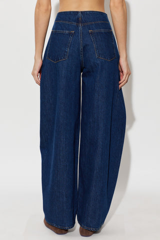JIL SANDER NAVY BLUE Wide-leg jeans 4
