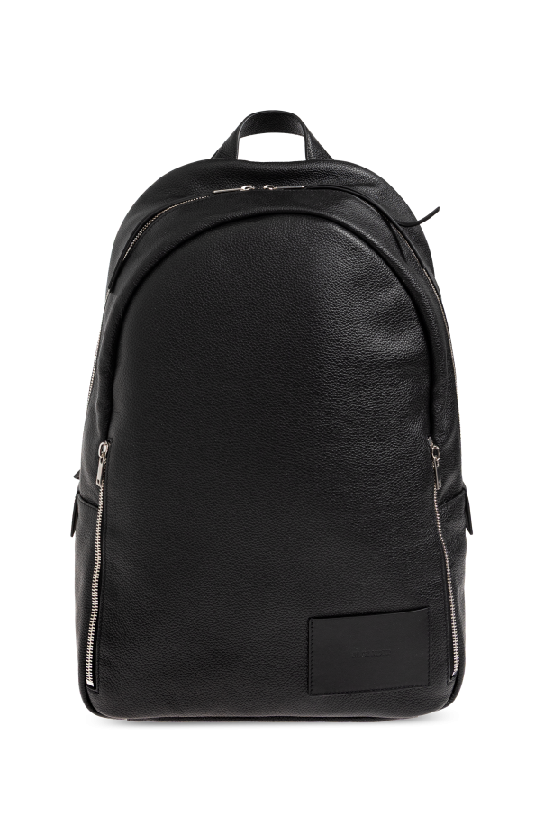 JIL SANDER BLACK Leather backpack 1