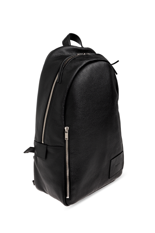 JIL SANDER BLACK Leather backpack 4