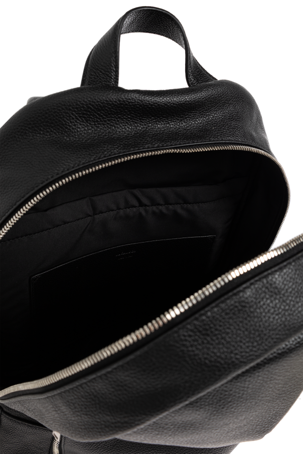 JIL SANDER BLACK Leather backpack 5