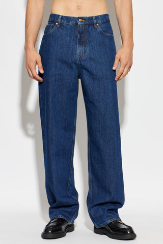 JIL SANDER BLUE Wide-leg jeans 3