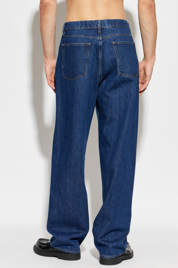 JIL SANDER BLUE Wide-leg jeans 4
