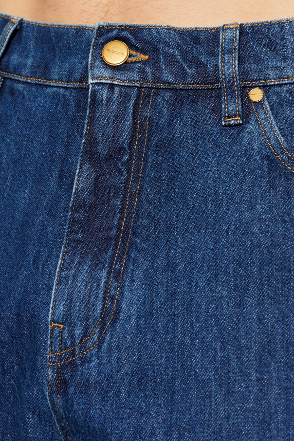 JIL SANDER BLUE Wide-leg jeans 5