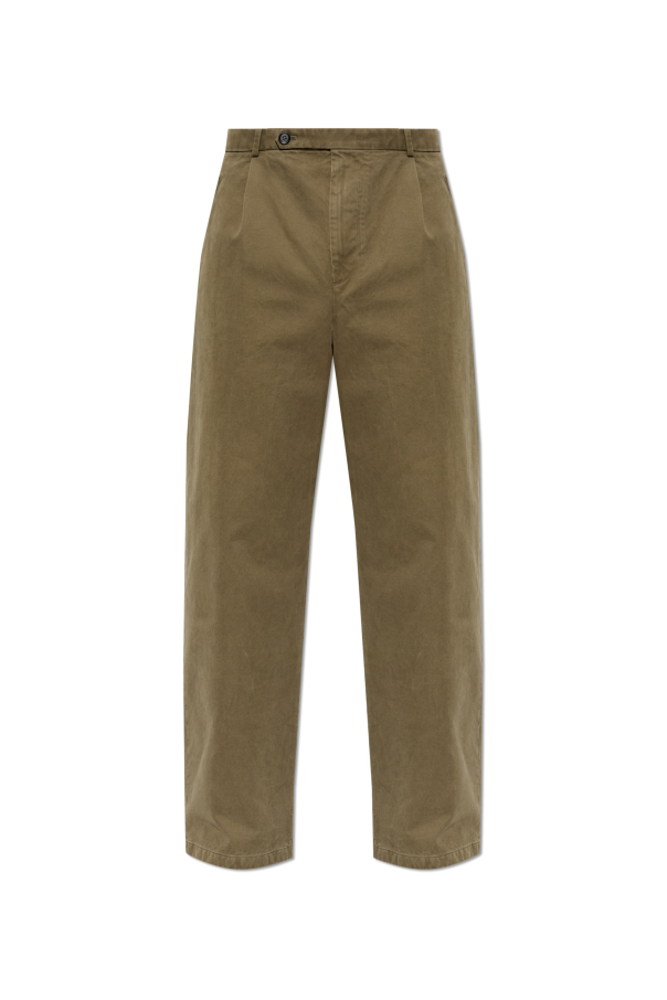 JIL SANDER GREEN Wide-leg jeans 1