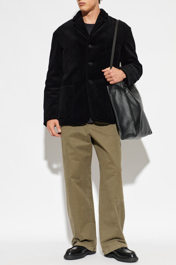 JIL SANDER GREEN Wide-leg jeans 2