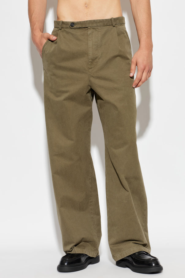 JIL SANDER GREEN Wide-leg jeans 3