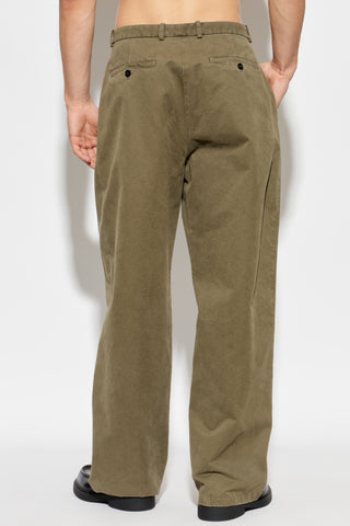 JIL SANDER GREEN Wide-leg jeans 4