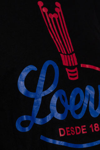 Loewe BLACK T-shirt with a crumpled effect 5