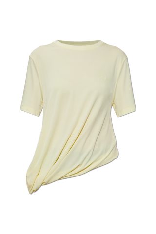 Loewe YELLOW Asymmetric top with embroidered logo 1