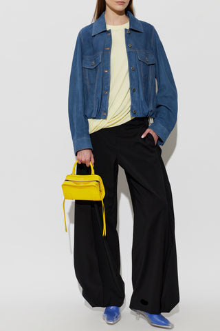 Loewe YELLOW Asymmetric top with embroidered logo 2