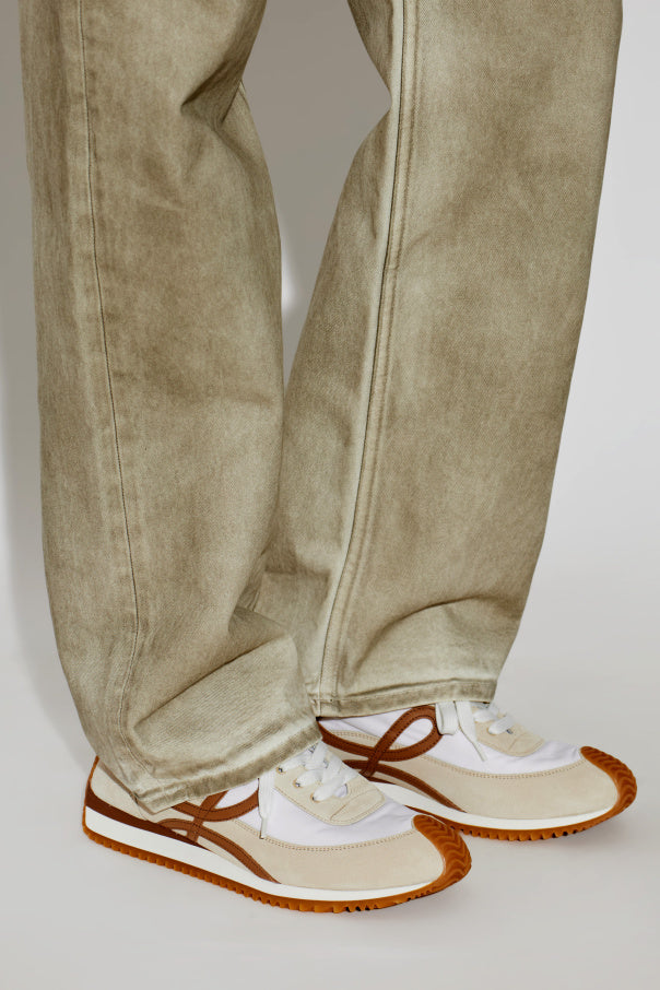 Loewe beige "Flow Runner 2.0" sports shoes 2