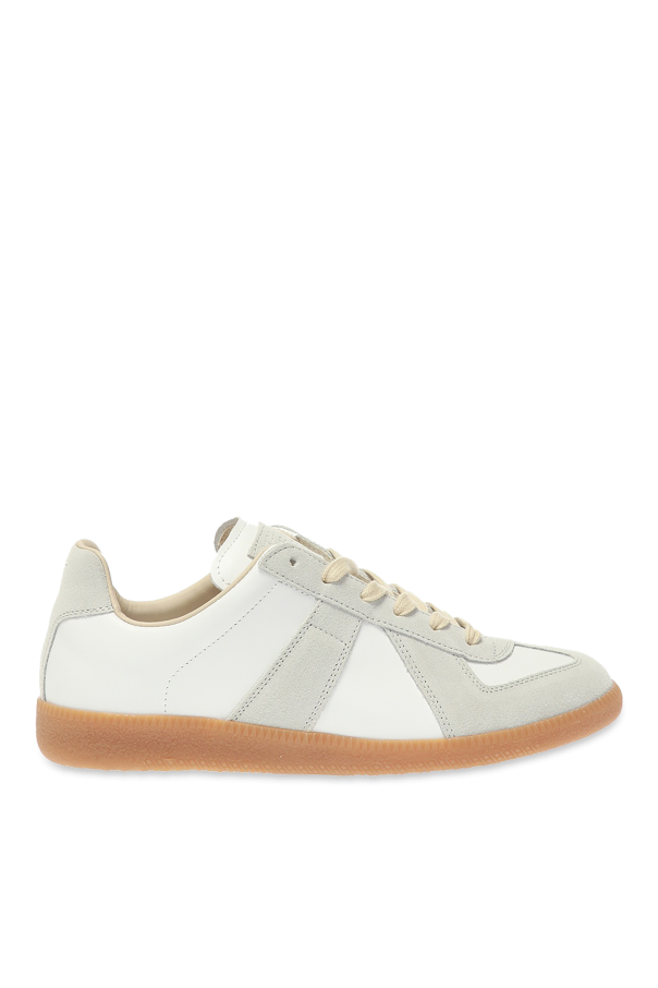 Maison Margiela WHITE Patched 'Replica' sneakers 1