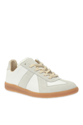 Maison Margiela WHITE Patched 'Replica' sneakers 4