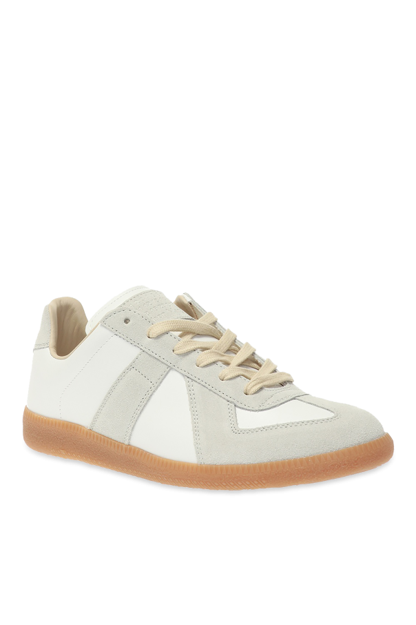Maison Margiela WHITE Patched 'Replica' sneakers 4