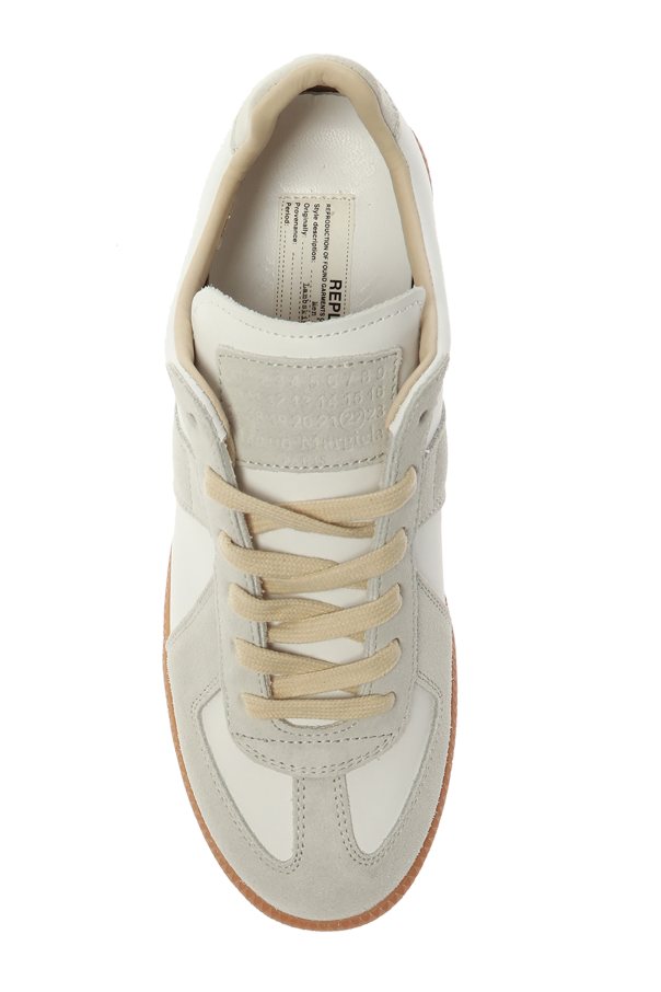Maison Margiela WHITE Patched 'Replica' sneakers 6