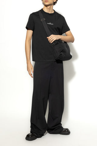 Maison Margiela BLACK T-shirt with logo 2