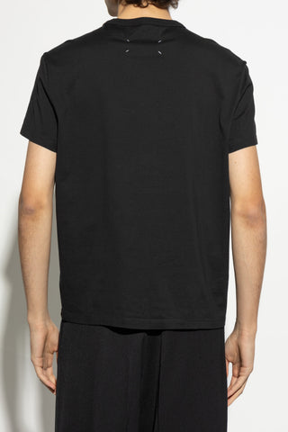 Maison Margiela BLACK T-shirt with logo 4