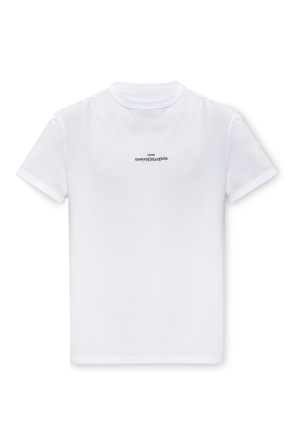 Maison Margiela WHITE T-shirt with logo 1