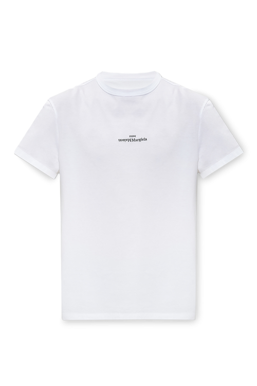 Maison Margiela WHITE T-shirt with logo 1
