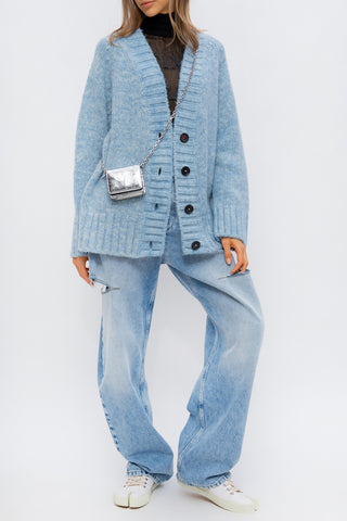 Maison Margiela light blue Jeans with cut-outs 2