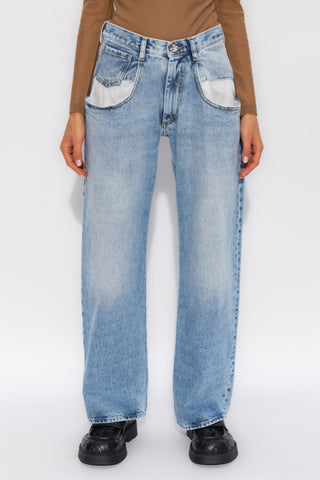 Maison Margiela BLUE Jeans with straight legs 3