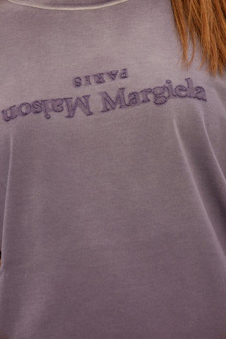 Maison Margiela PURPLE T-shirt with logo 5