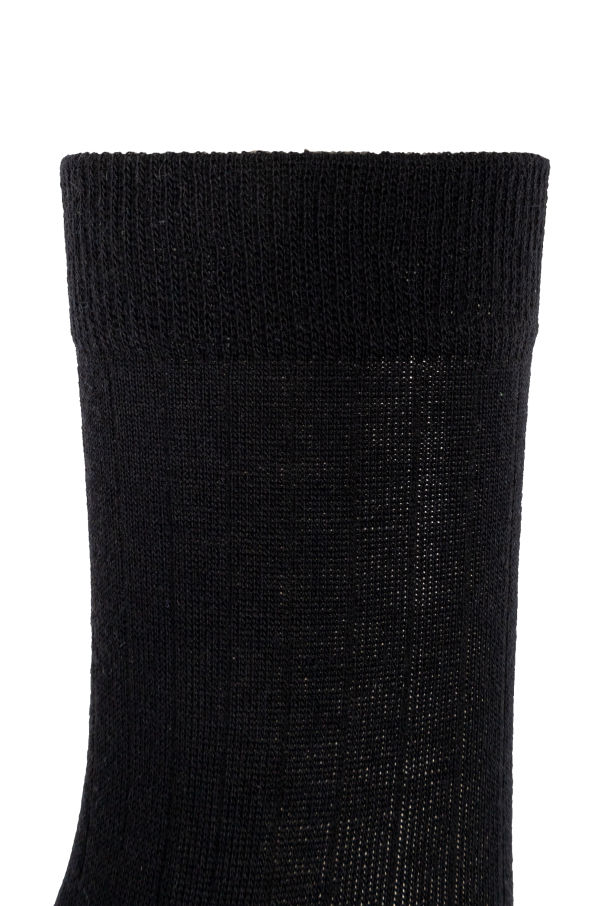 Maison Margiela BLACK Socks with `Tabi` Cut 2