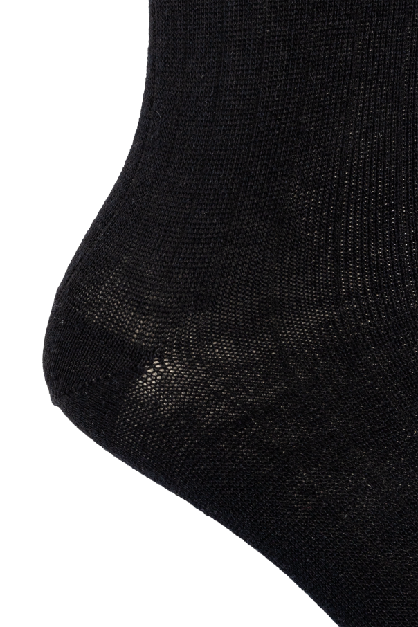 Maison Margiela BLACK Socks with `Tabi` Cut 3