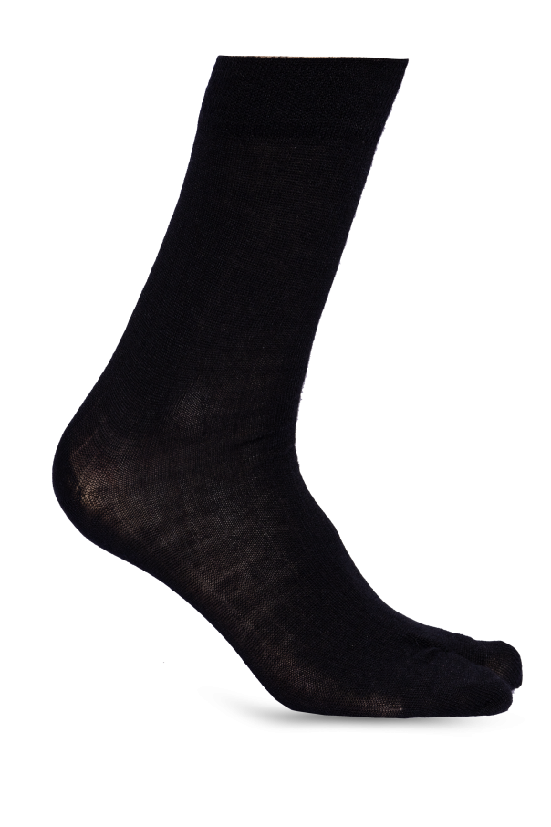 Maison Margiela BLACK Tabi cut socks 1