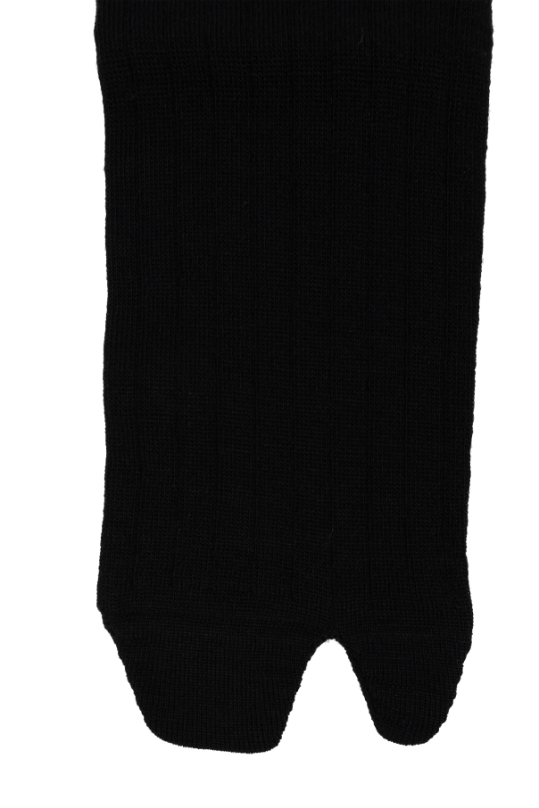 Maison Margiela BLACK Tabi cut socks 3